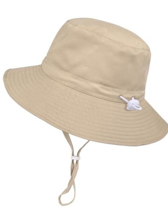 Accessories - Women Wide Brimmed Sun Hat Summer Foldable Beach Bucket Hat with UV Protection